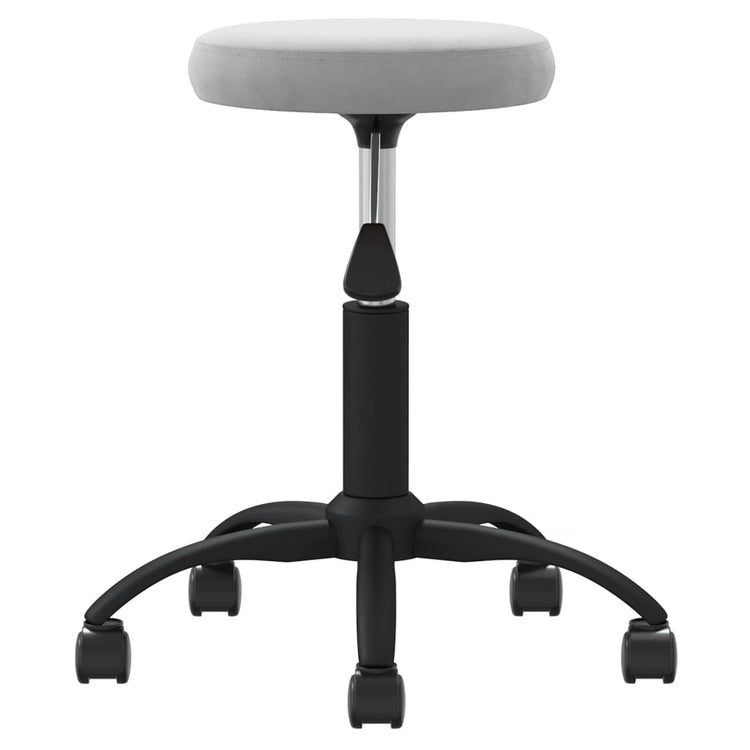 Vidaxl massagekruk fluweel lichtgrijs