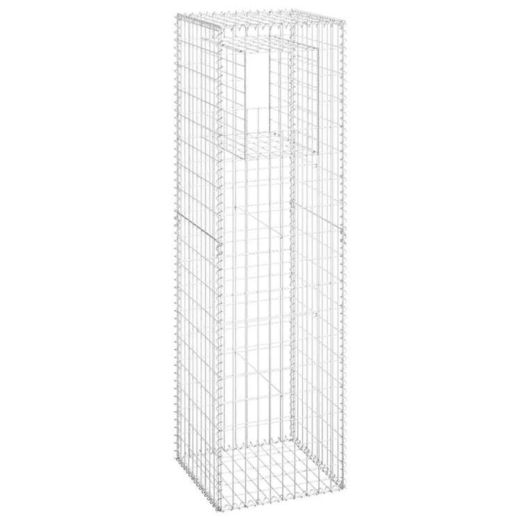 Vidaxl schanskorf palen 2 st 50x50x180 cm ijzer