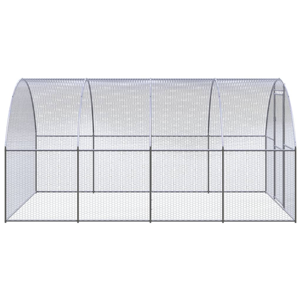 VidaXL Kippenren 3x4x2 m gegalvaniseerd staal