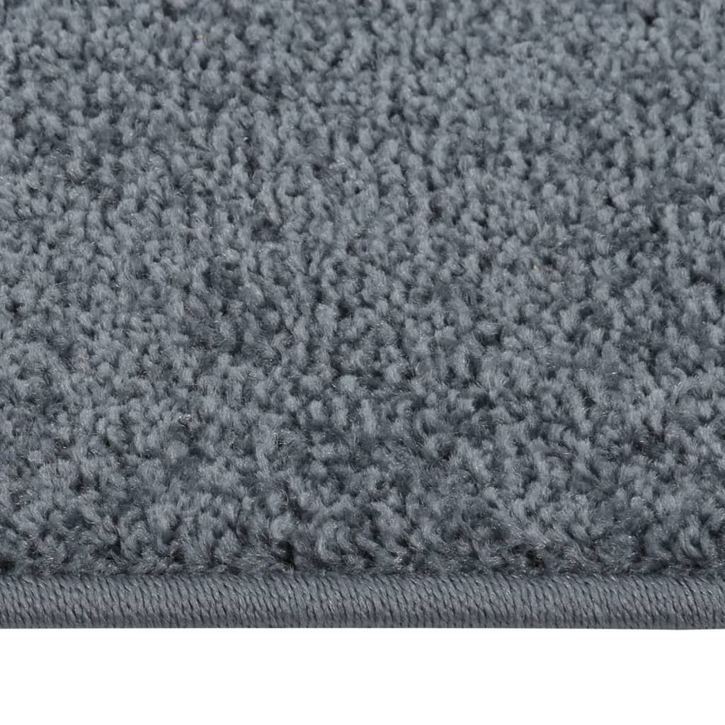 Vidaxl vloerkleed kortpolig 120x170 cm antracietkleurig