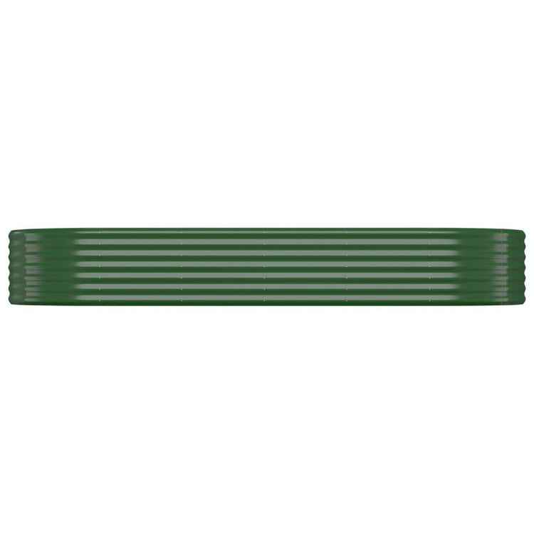 Vidaxl plantenbak 249x100x36 cm gegalvaniseerd staal groen