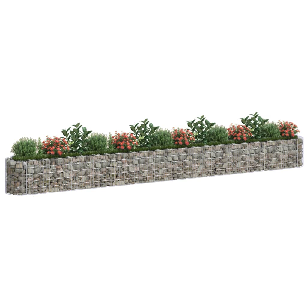 VidaXL Gabion plantenbak verhoogd 540x50x50 cm gegalvaniseerd ijzer