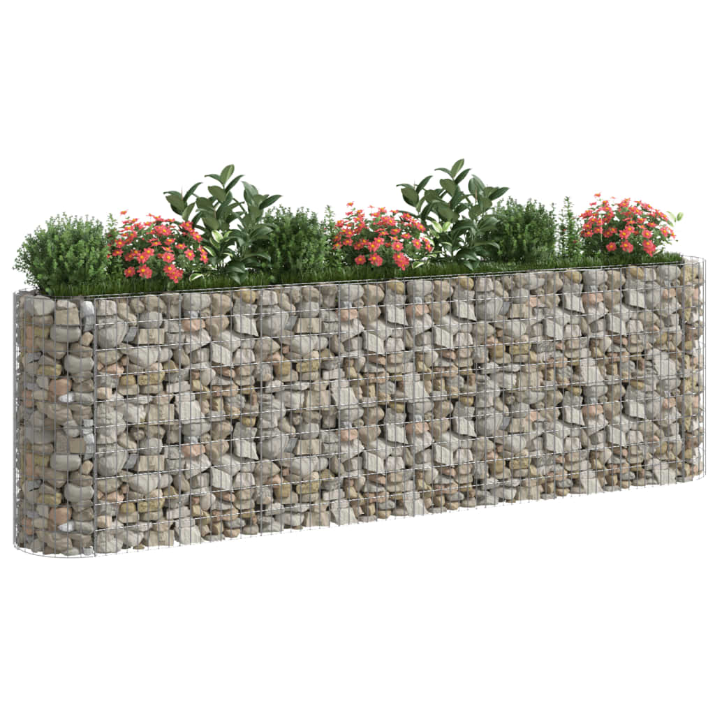 VidaXL Gabion plantenbak verhoogd 330x50x100 cm gegalvaniseerd ijzer