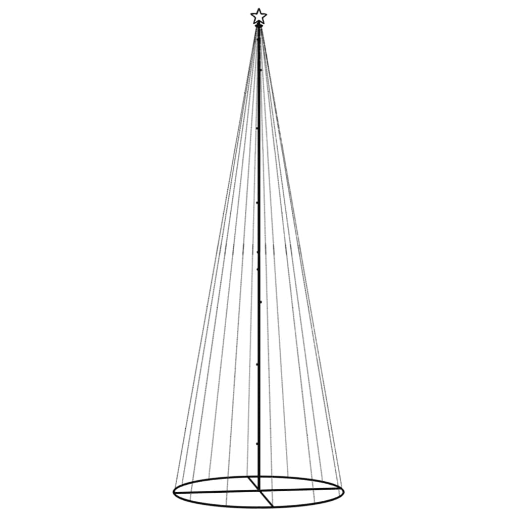 Vidaxl kegelkerstboom 732 led's meerkleurig 160x500 cm