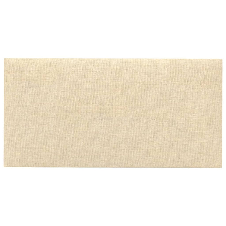 Vidaxl wandpanelen 12 st 0,54 m² 30x15 cm stof crèmekleurig