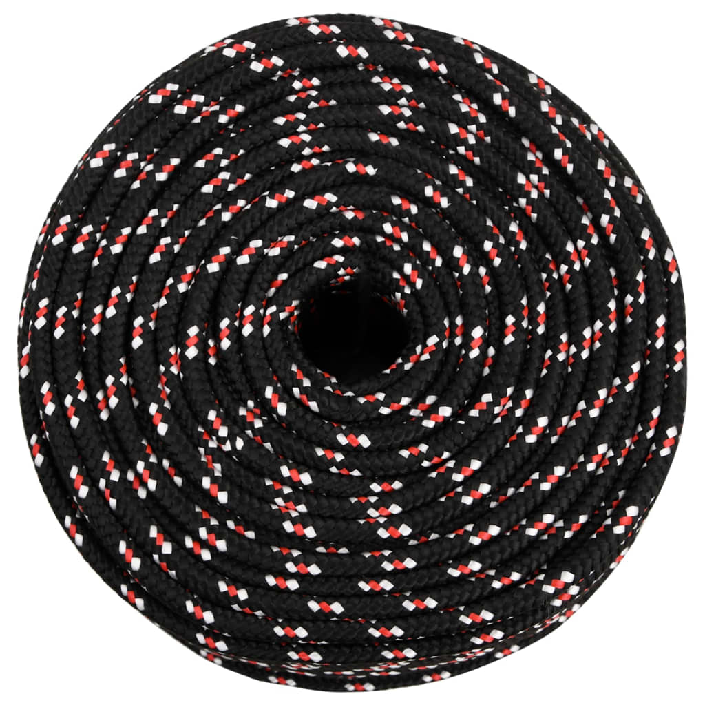 Vidaxl boot touw 6 mm 50 m polypropyleen zwart