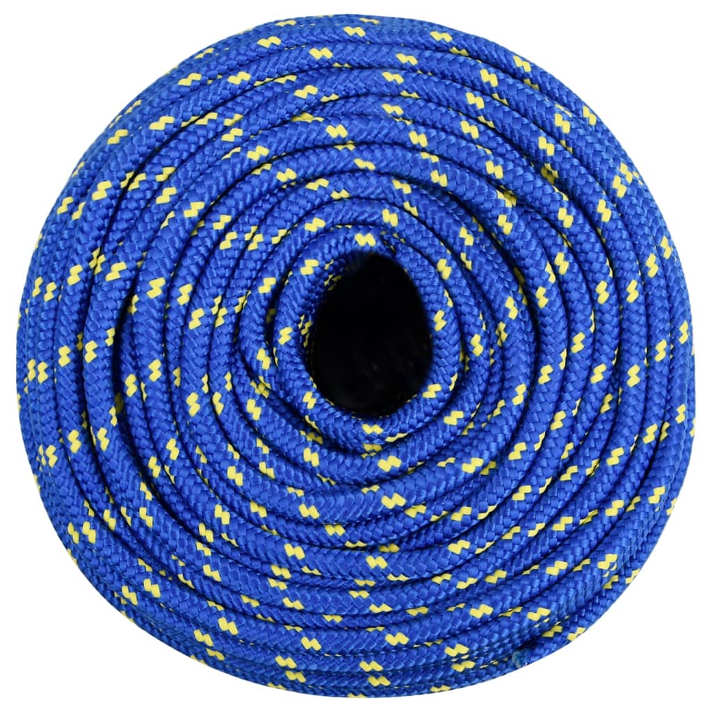 Vidaxl boottouw 8 mm 25 m polypropyleen blauw