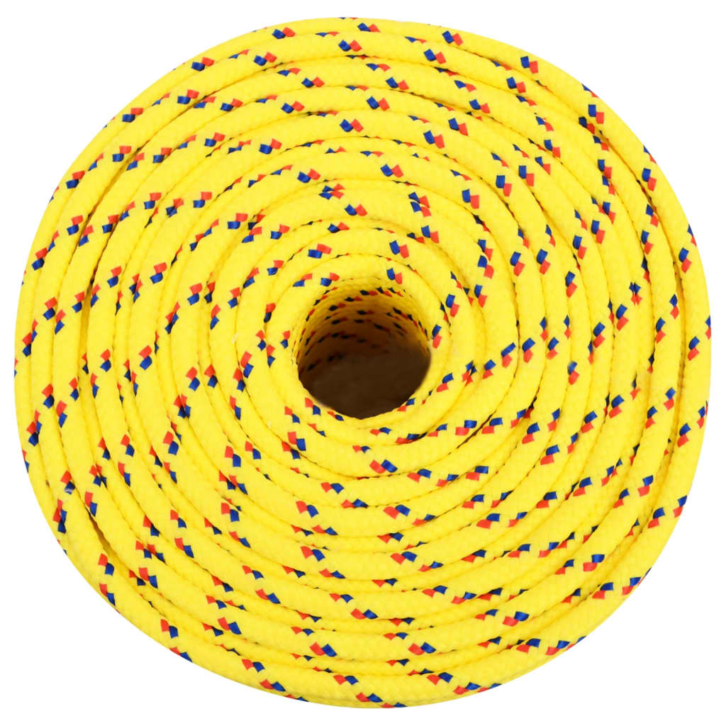 Vidaxl boottouw 8 mm 50 m polypropyleen geel