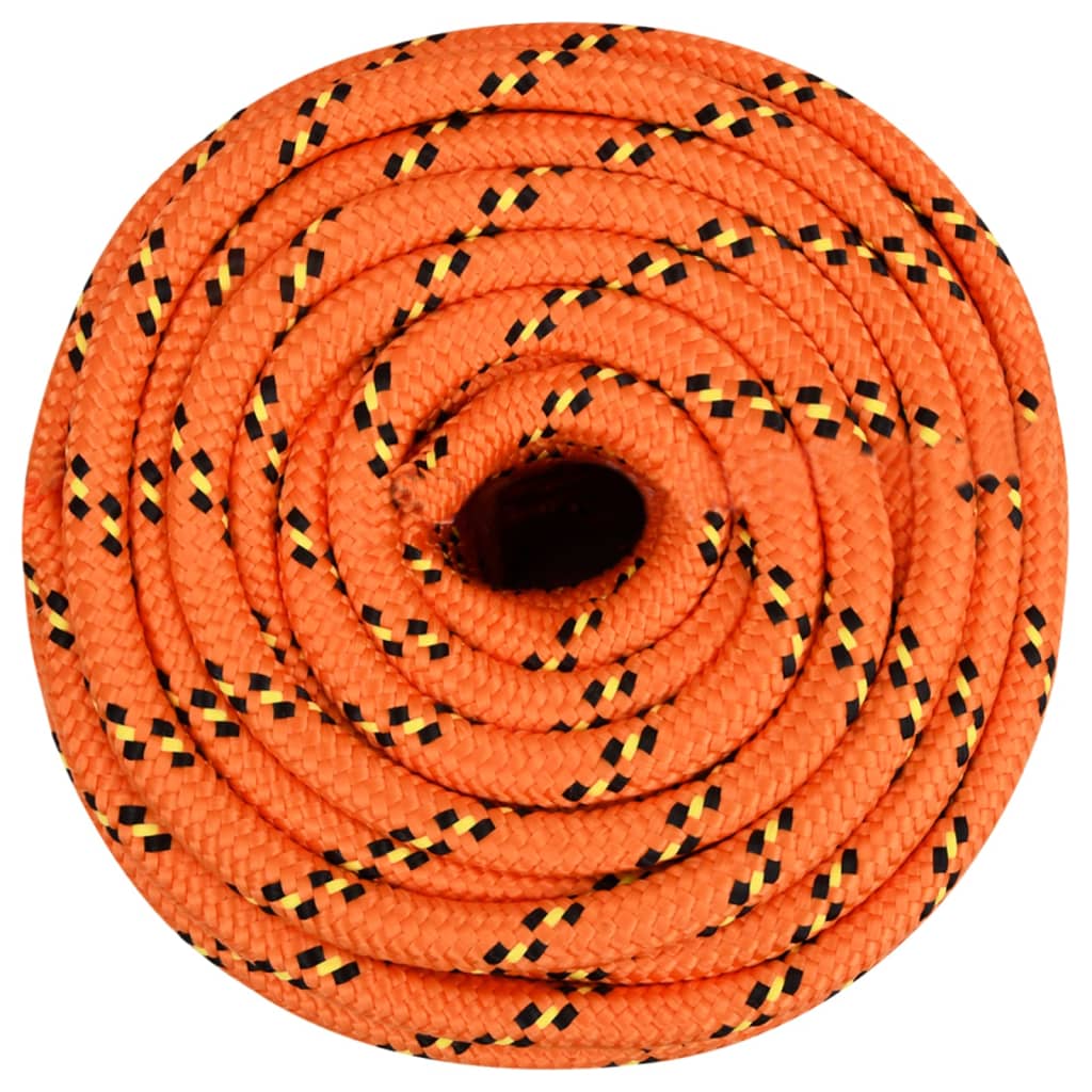 Vidaxl boottouw 16 mm 100 m polypropyleen oranje