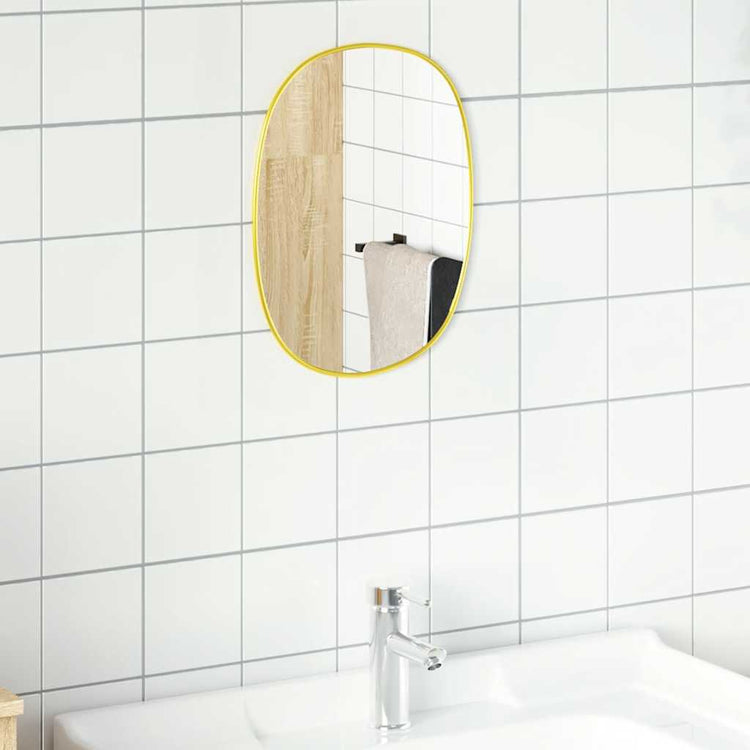 Vidaxl wandspiegel 40x30 cm goudkleurig