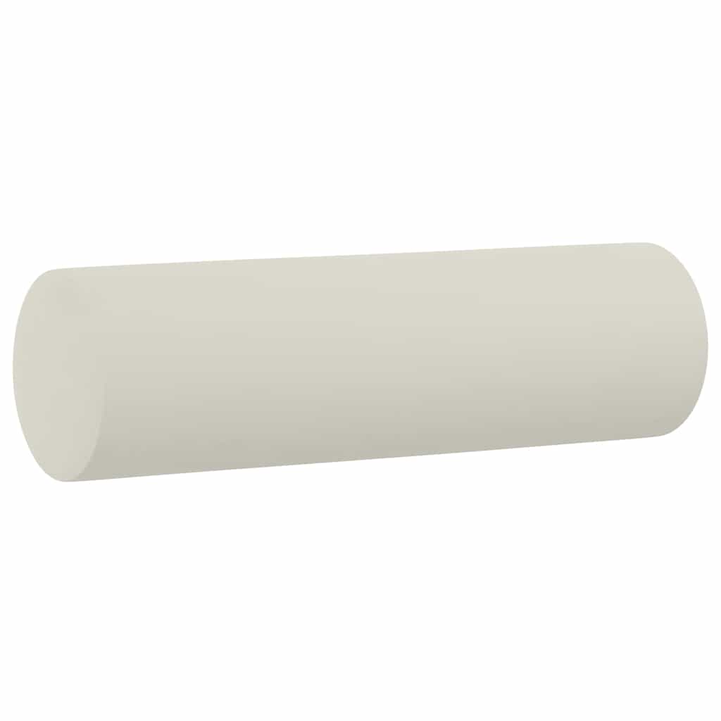 Vidaxl sierkussens 2 st 15x50 cm fluweel crèmekleurig
