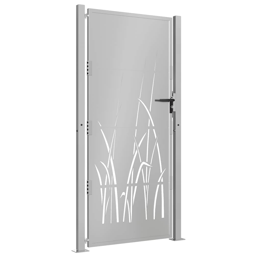 Vidaxl poort grasontwerp 100x200 cm cortenstaal