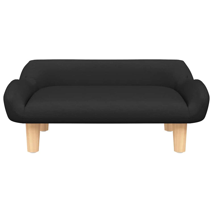 Vidaxl hondenmand 70x40x24 cm stof zwart