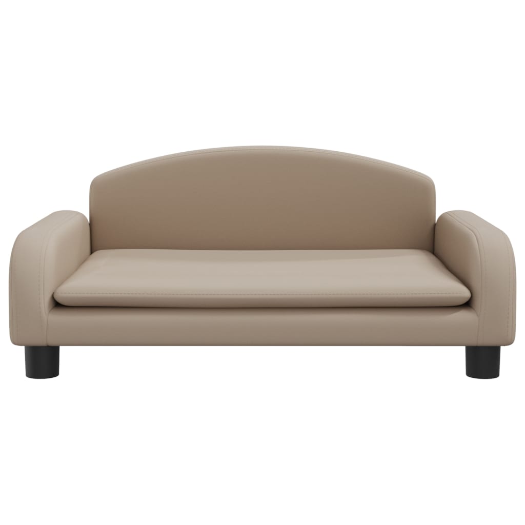 Vidaxl hondenmand 70x45x30 cm kunstleer cappuccinokleurig