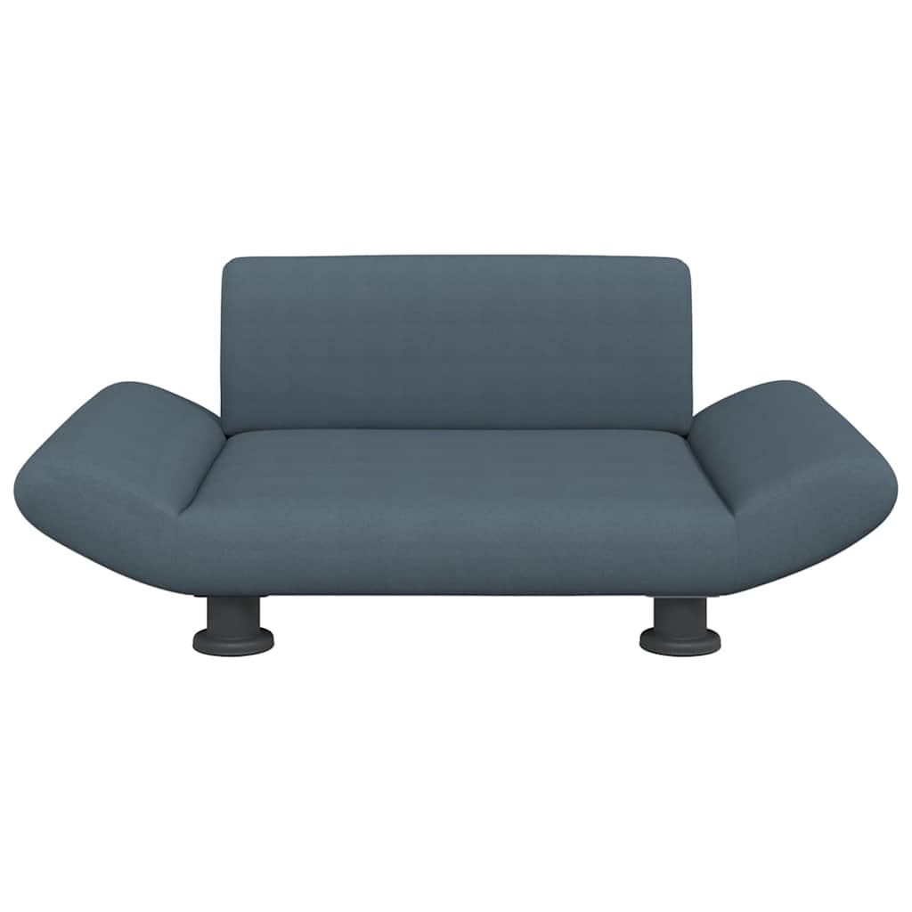 Vidaxl hondenmand 70x45x28 cm stof donkergrijs