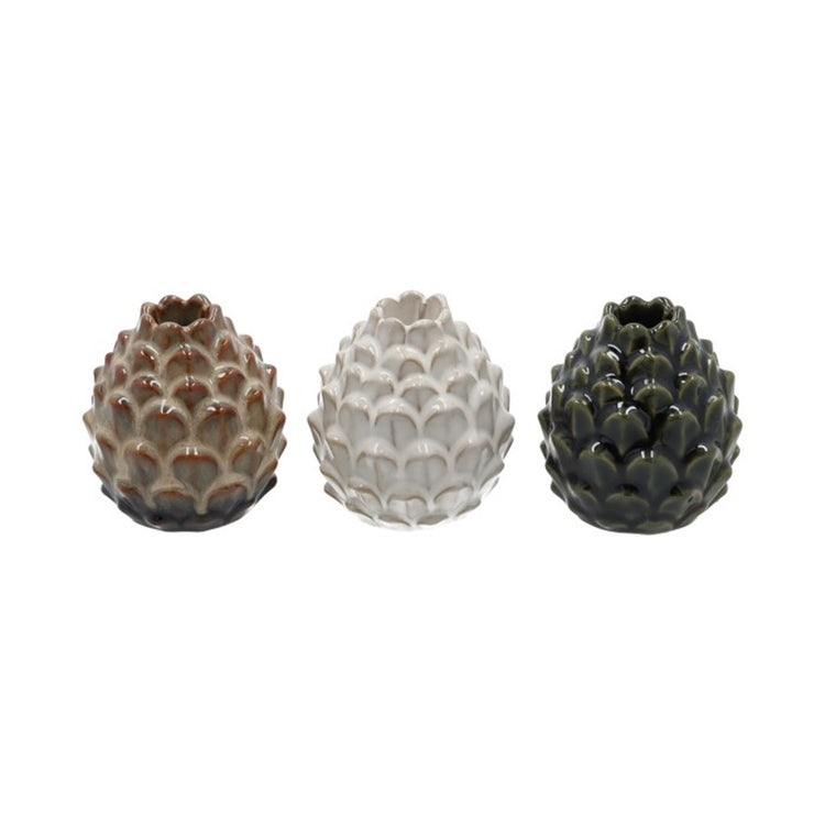 Hbx natural living kandelaar granny dennenappel h10d9