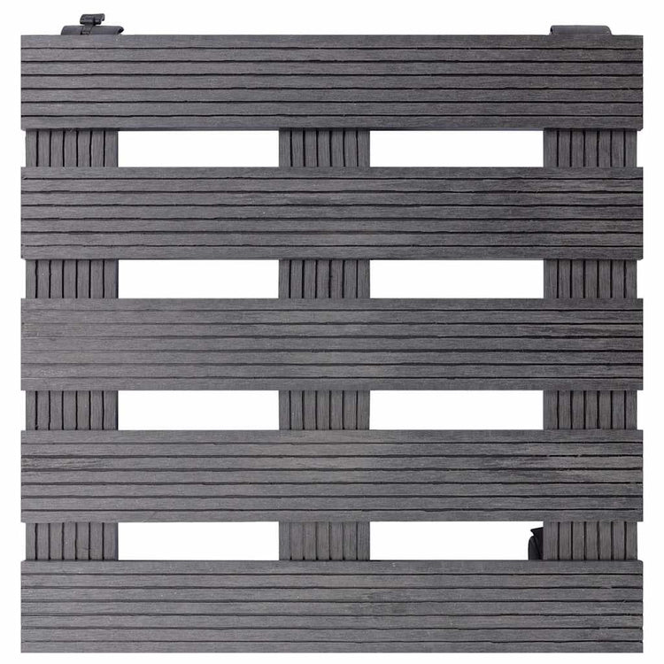 Vidaxl plantentrolleys 4 st 30x30x7,5 cm hkc grijs