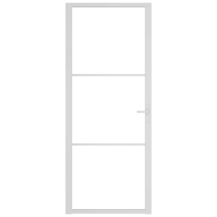 Vidaxl binnendeur 83x201,5 cm esg-glas en aluminium wit
