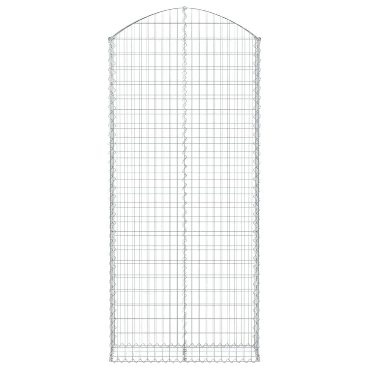 Vidaxl schanskorf gewelfd 100x30x220 240 cm gegalvaniseerd ijzer