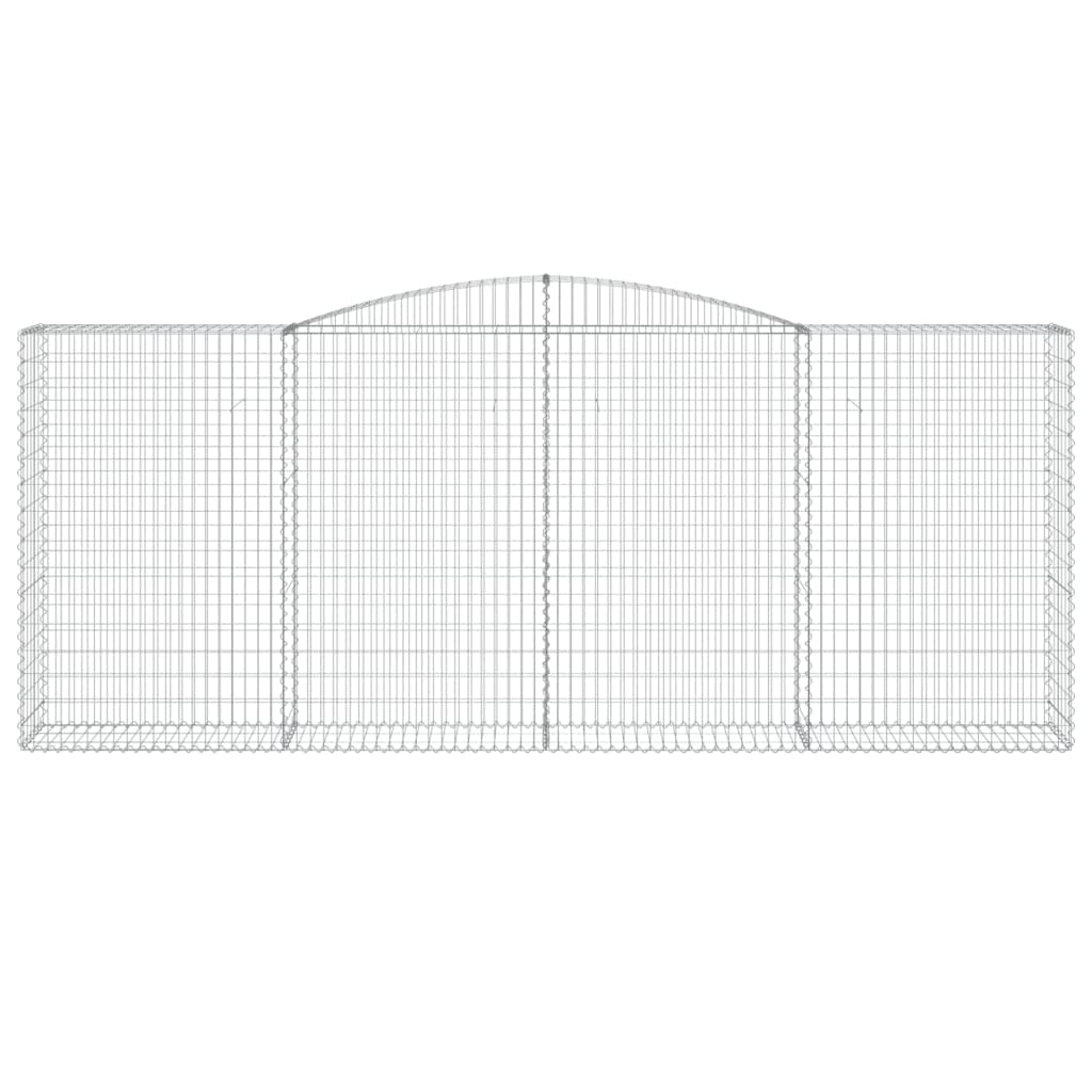 VidaXL Schanskorf gewelfd 400x50x160 180 cm gegalvaniseerd ijzer