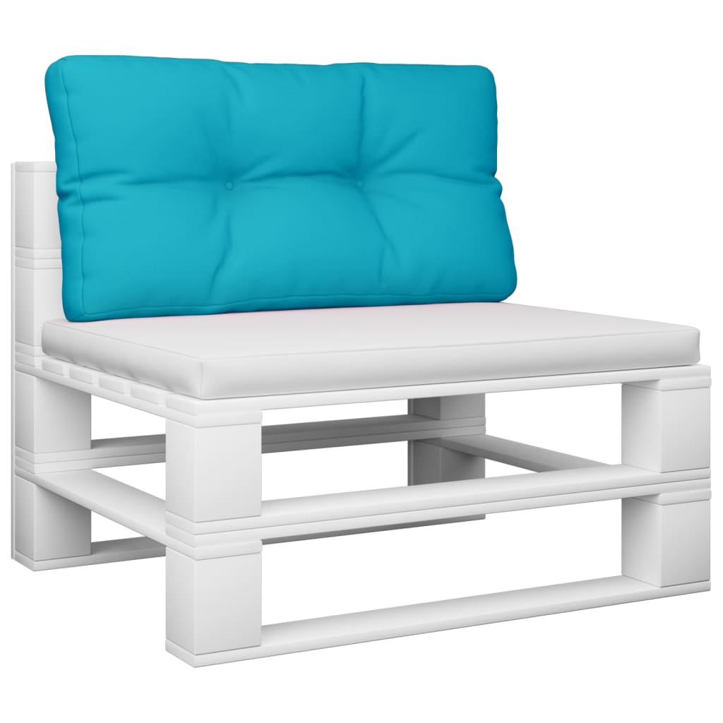 Vidaxl palletkussen 80x40x12 cm stof turquoise