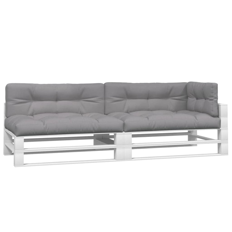 VidaXL Palletkussens 5 st stof grijs