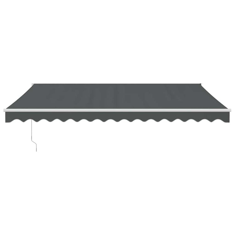 Vidaxl luifel uittrekbaar 4,5x3 m stof en aluminium antracietkleurig