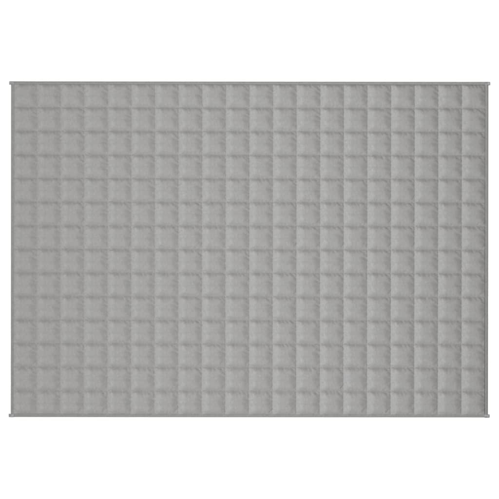 Vidaxl verzwaringsdeken 135x200 cm 6 kg stof grijs