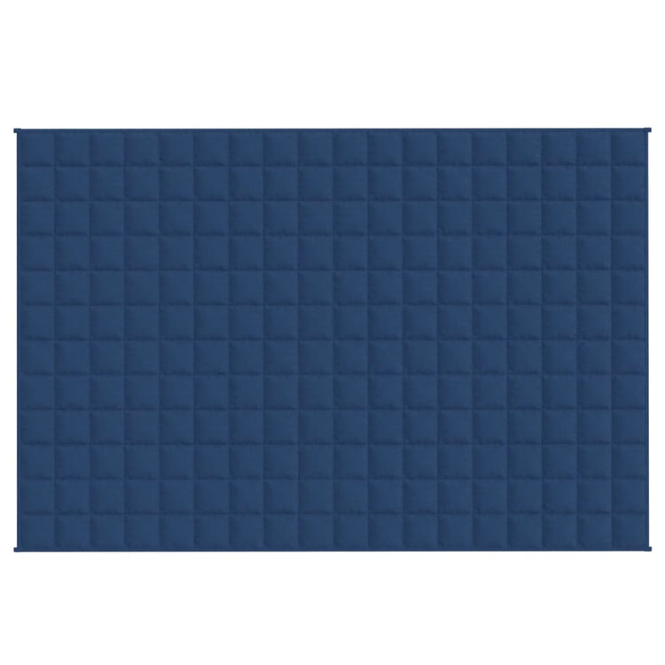 Vidaxl verzwaringsdeken 122x183 cm 5 kg stof blauw
