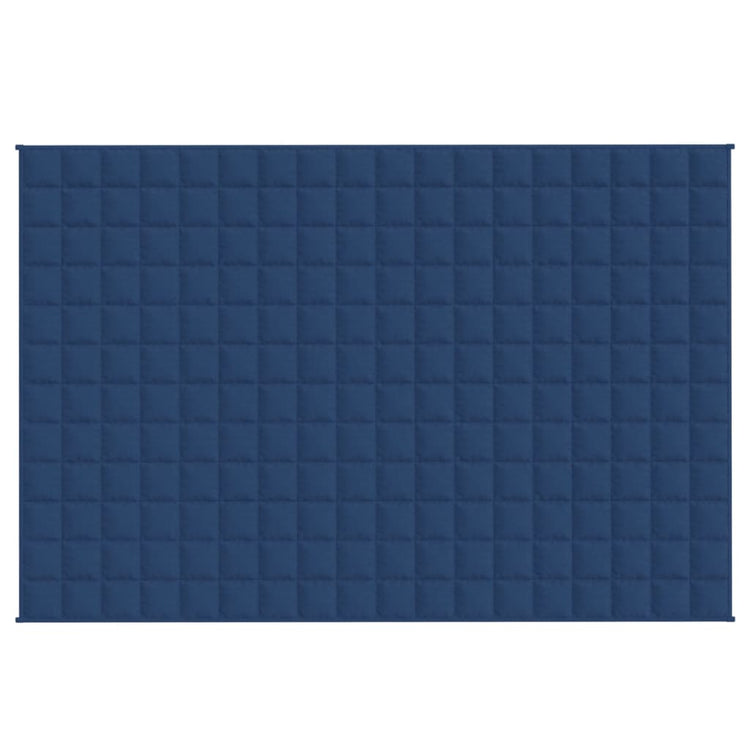 Vidaxl verzwaringsdeken 122x183 cm 9 kg stof blauw