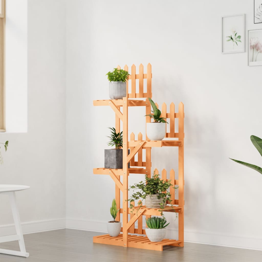 Vidaxl plantenstandaard 60x25x130 cm massief vurenhout
