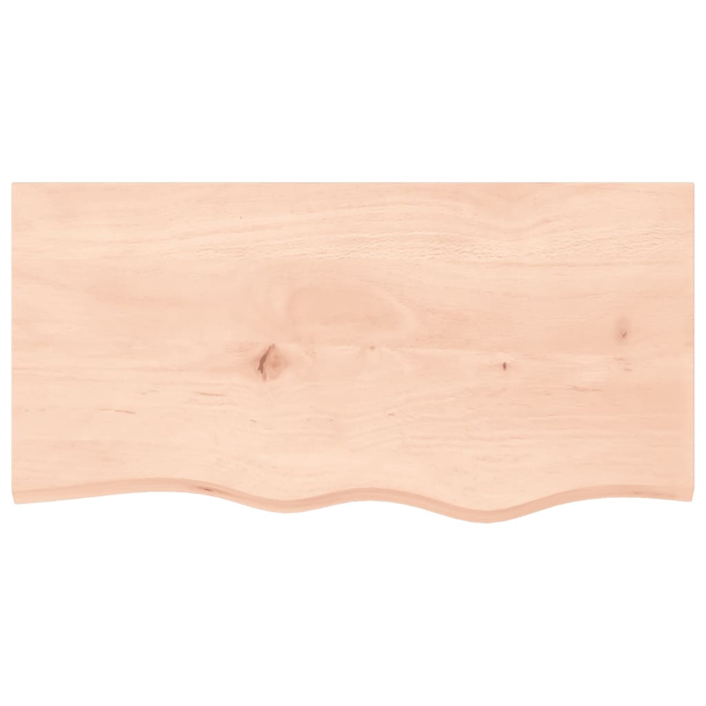Vidaxl wastafelblad 80x40x2 cm onbehandeld massief hout