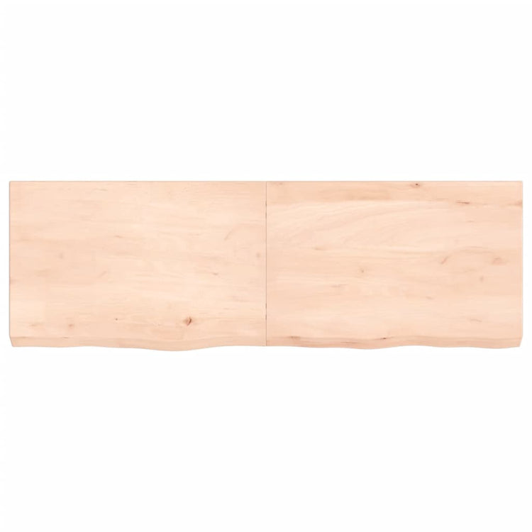 Vidaxl wastafelblad 120x40x(2-6) cm onbehandeld massief hout