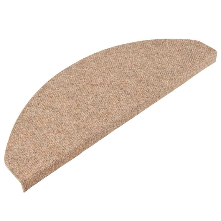 Vidaxl trapmatten zelfklevend 10 st 65x22,5x3,5 cm beige