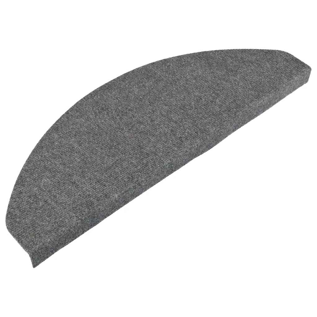 Vidaxl trapmatten zelfklevend 10 st 65x22,5x3,5 cm grijs
