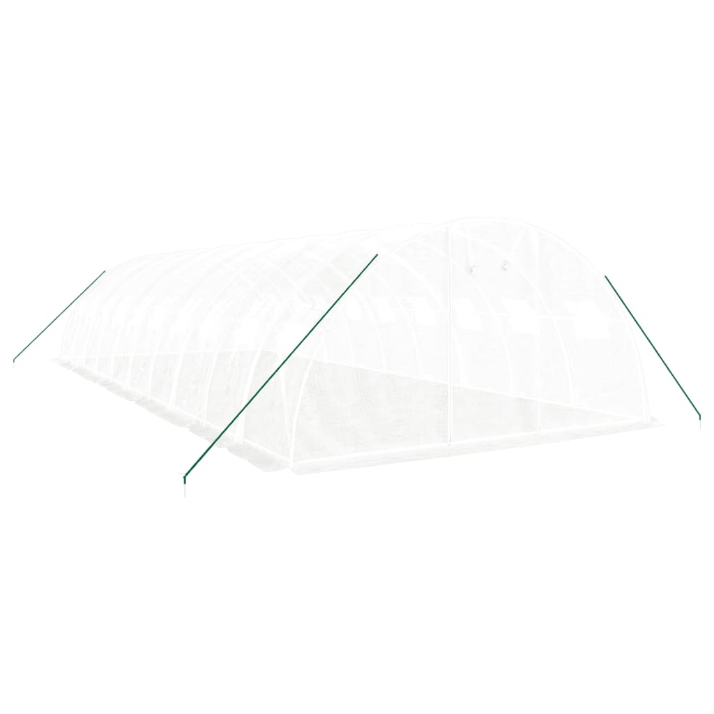 VidaXL Tuinkas met stalen frame 40 m² 10x4x2 m wit