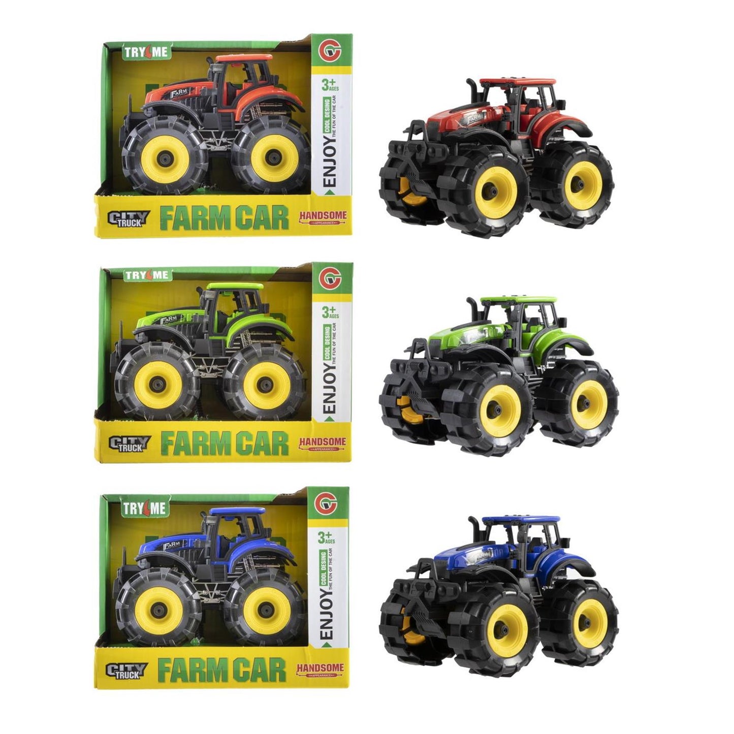 Tractor met licht en geluid 15,5cm