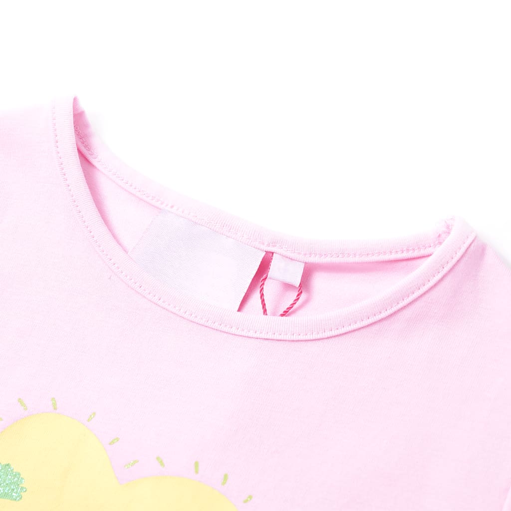 VidaXL Kindershirt 92 lichtroze