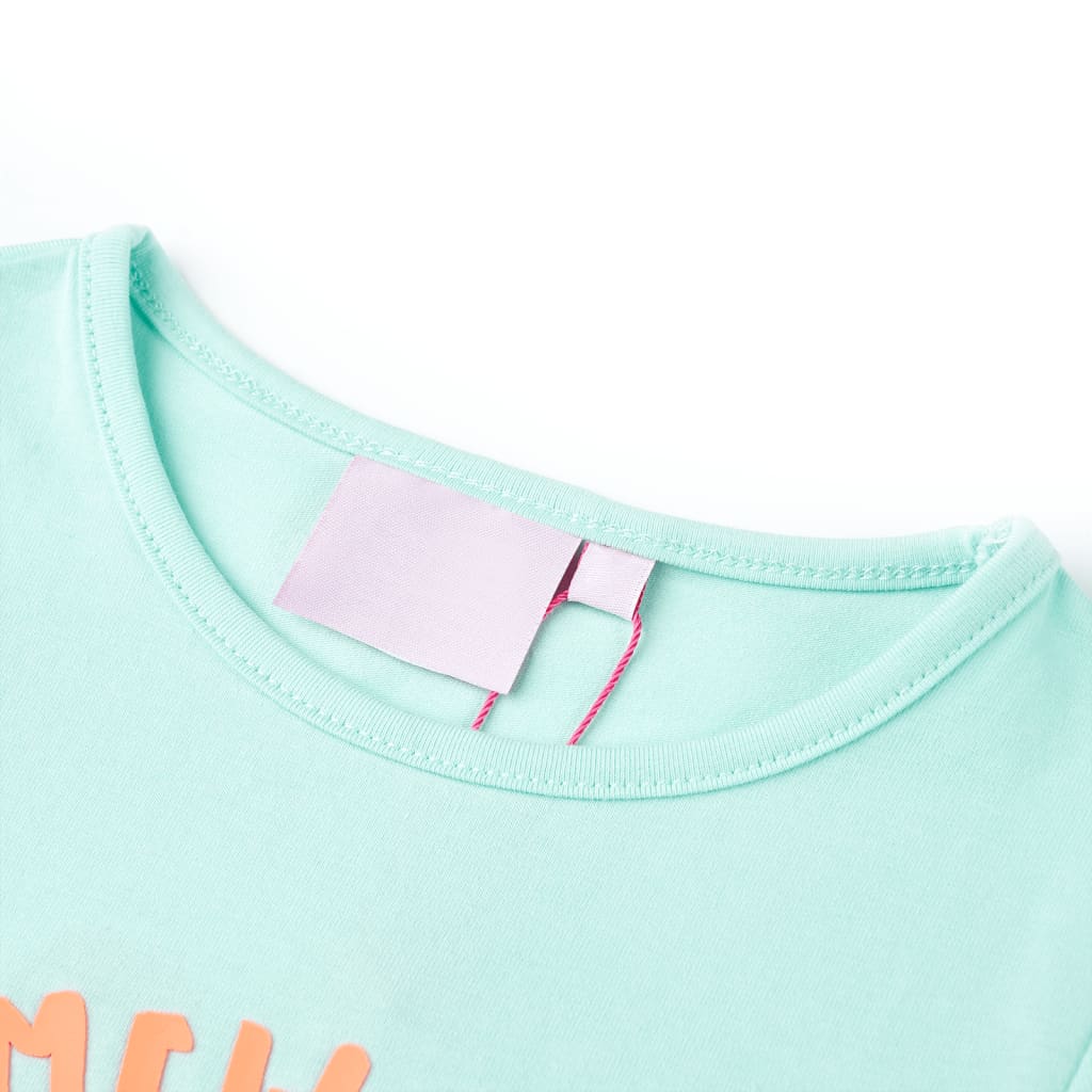 VidaXL Kindershirt 140 lichtzeeblauw