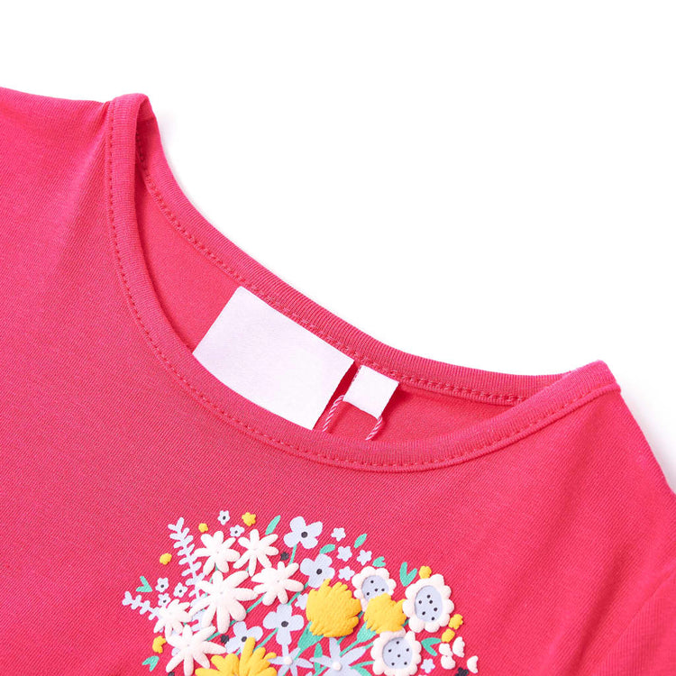 Vidaxl kindershirt 128 felroze