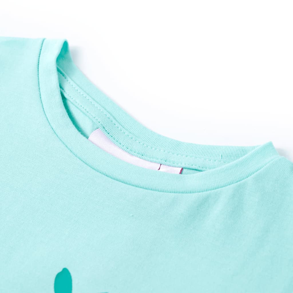 VidaXL Kindershirt 92 lichtmint