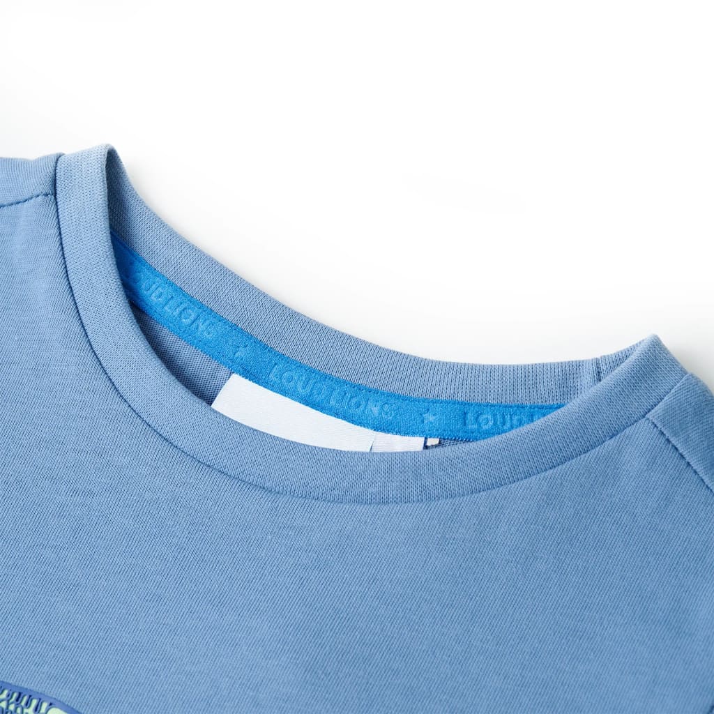 Vidaxl kindershirt 128 middelblauw