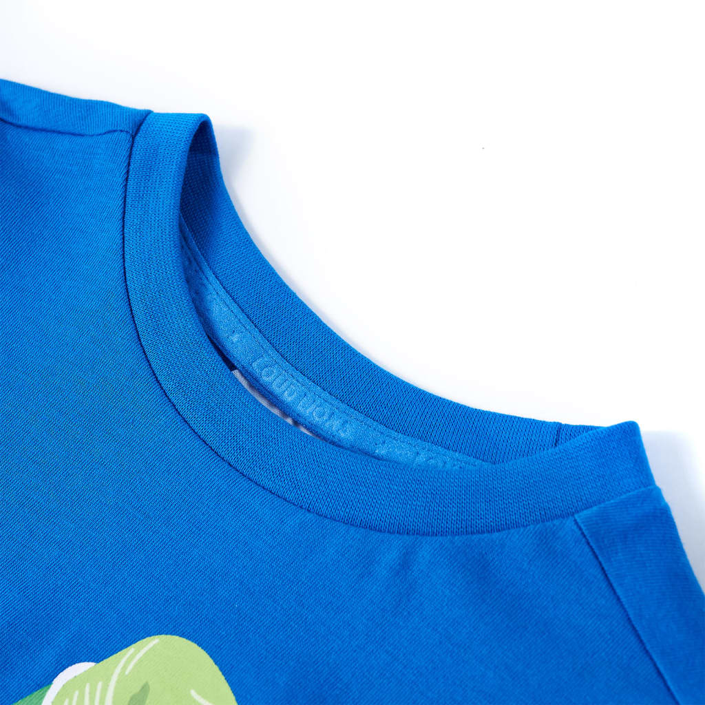 Vidaxl kindershirt 128 felblauw