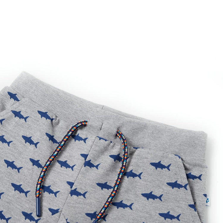 Vidaxl kindershorts met trekkoord 116 gemêleerd lichtgrijs