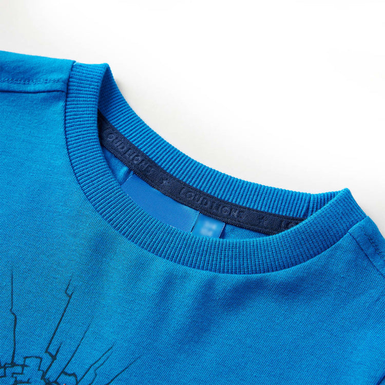 Vidaxl kindershirt met lange mouwen 92 kobaltblauw