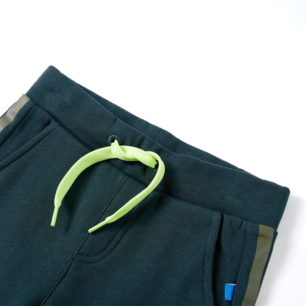 VidaXL Kinderjoggingbroek met trekkoord 104 mosgroen