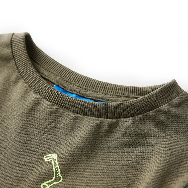 Vidaxl kindershirt met lange mouwen 104 kakikleurig