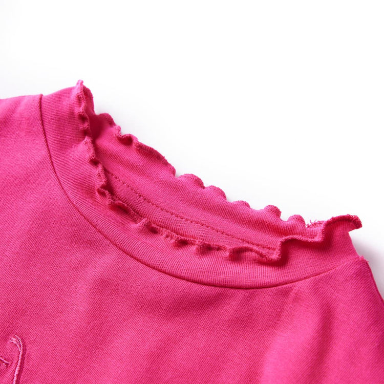 Vidaxl kindershirt met lange mouwen 104 felroze
