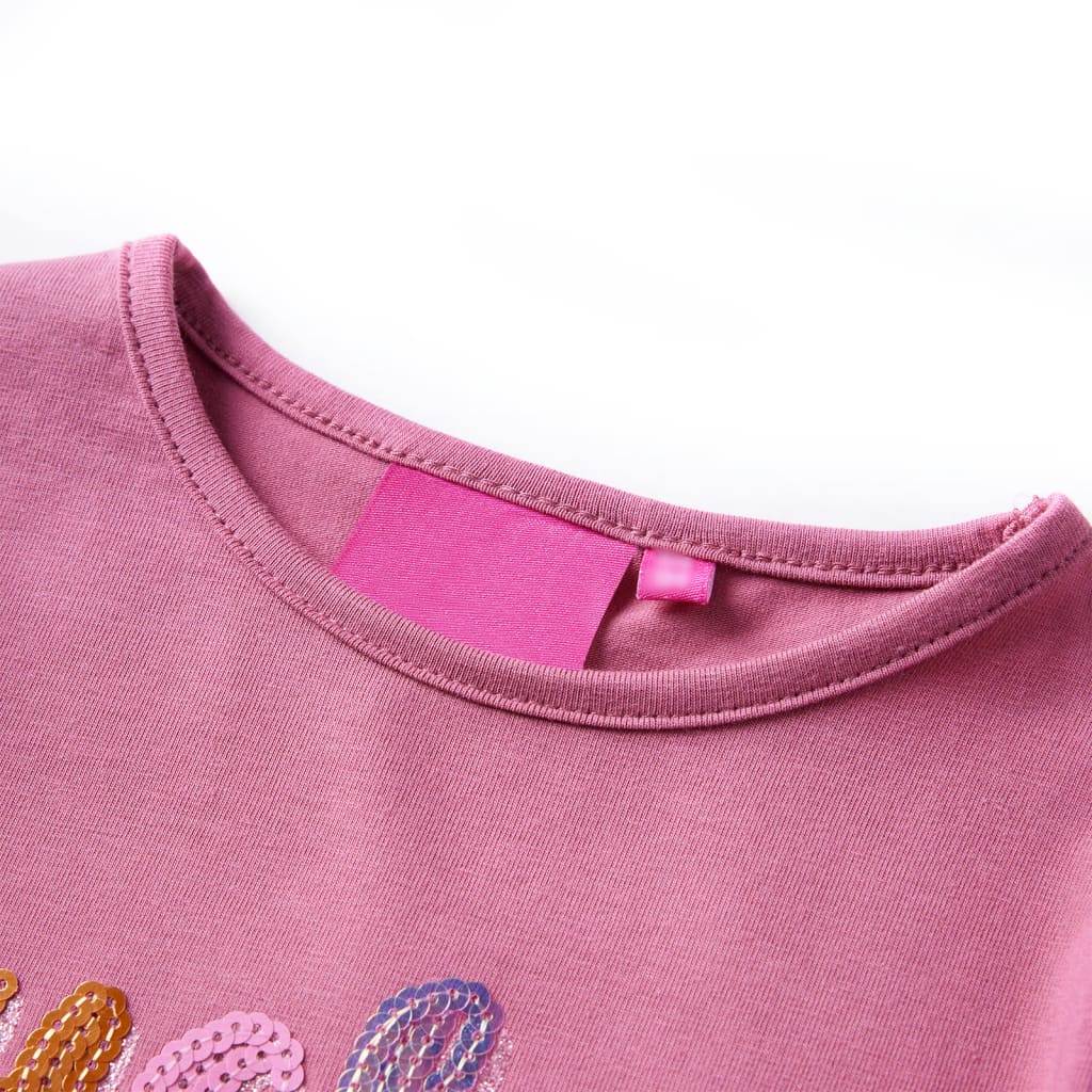 Vidaxl kindershirt met lange mouwen 116 frambozenkleur