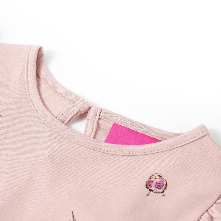 Vidaxl kindershirt met lange mouwen 116 roze